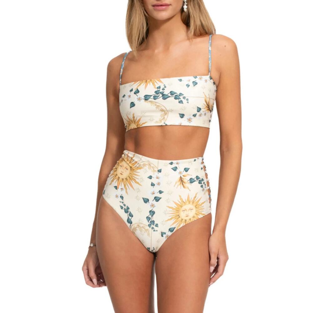 Agua Bendita Reversible Bikini Georgina Solstice Top & Juls Bott Size S NWT